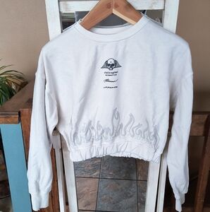 Civil regime x No Tomorrow Cropped Hoodie Size Medium